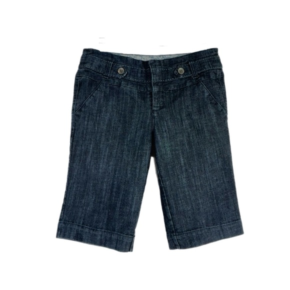 One 5 One Women’s Dark Denim Bermuda Shorts - Picture 1 of 7